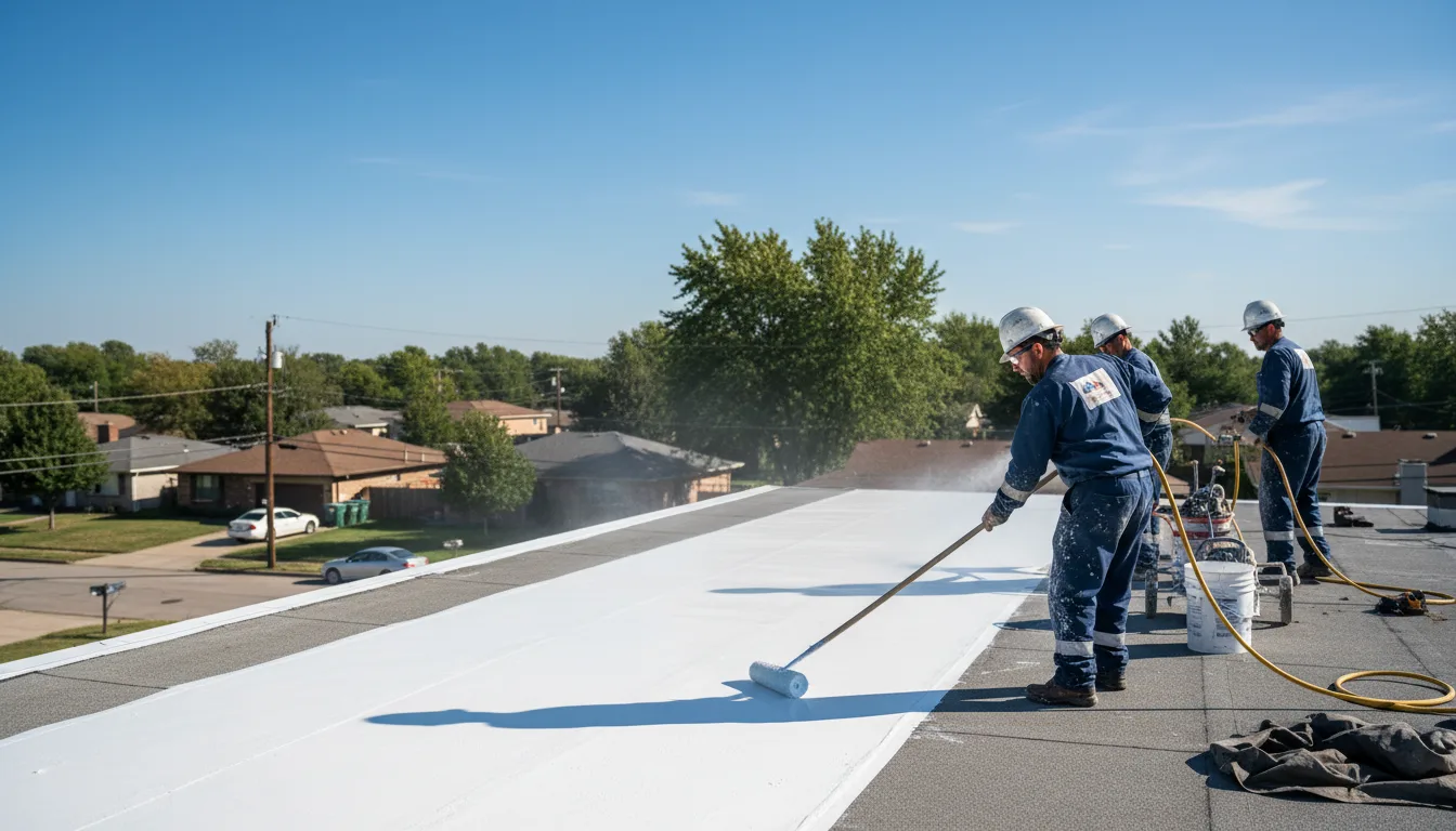 Commercial roof coating in Farmingville, NY near me